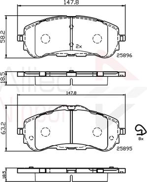 Comline ADB32232 - Тормозные колодки, дисковые, комплект autodnr.net