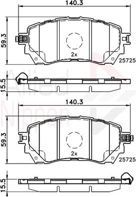 Comline ADB32237 - Гальмівні колодки, дискові гальма autocars.com.ua