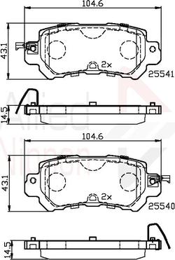 Comline ADB32241 - Гальмівні колодки, дискові гальма autocars.com.ua