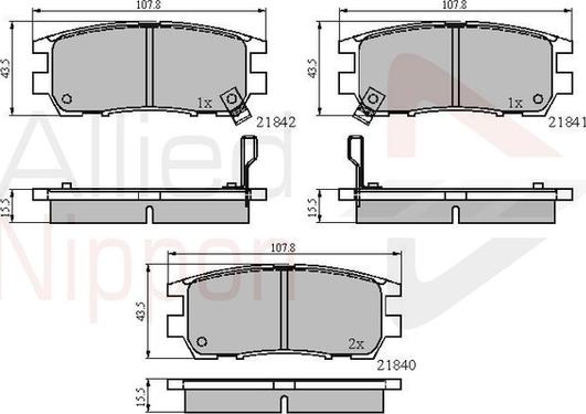 Comline ADB3233 - Тормозные колодки, дисковые, комплект autodnr.net