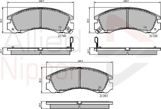 Comline ADB3234 - Тормозные колодки, дисковые, комплект autodnr.net