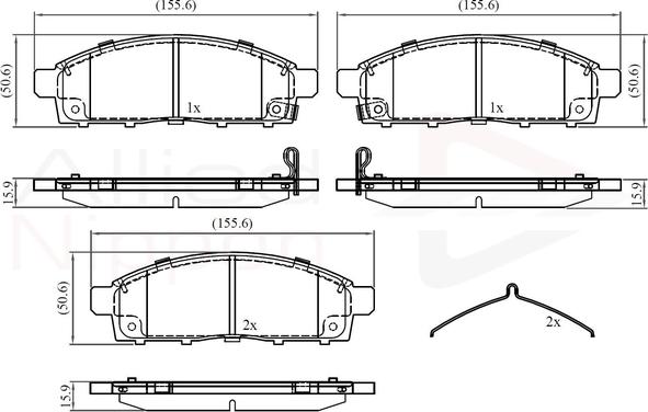 Comline ADB32378 - Тормозные колодки, дисковые, комплект autodnr.net