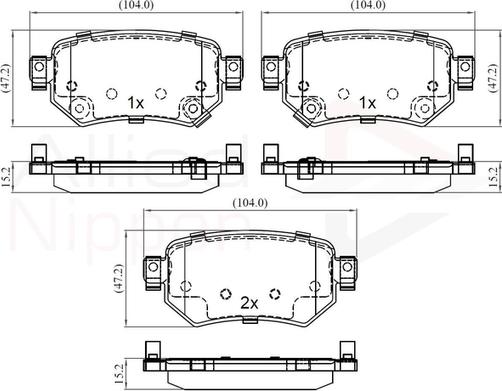 Comline ADB32386 - Гальмівні колодки, дискові гальма autocars.com.ua