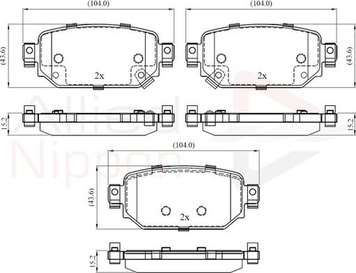 Comline ADB32442 - Тормозные колодки, дисковые, комплект autodnr.net