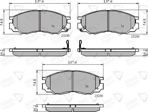 Comline ADB3269 - Тормозные колодки, дисковые, комплект autodnr.net