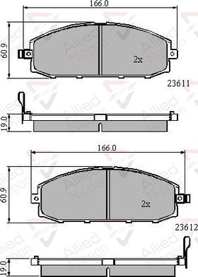 Comline ADB3777 - Гальмівні колодки, дискові гальма autocars.com.ua