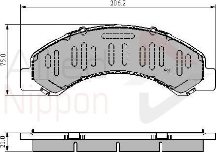 Comline ADB3918 - Тормозные колодки, дисковые, комплект autodnr.net