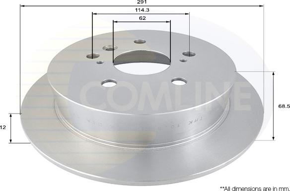 Comline ADC01102 - Тормозной диск avtokuzovplus.com.ua