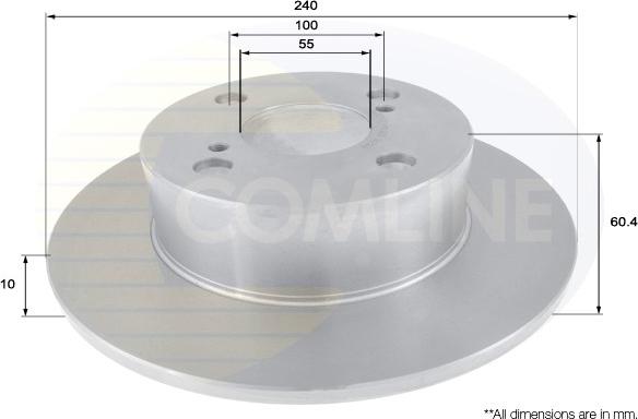 Comline ADC01131 - Гальмівний диск autocars.com.ua