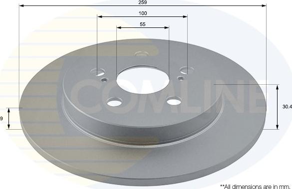 Comline ADC01149 - Тормозной диск avtokuzovplus.com.ua