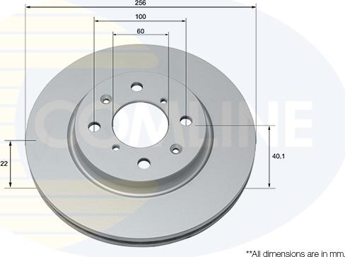 Comline ADC0931V - Гальмівний диск autocars.com.ua