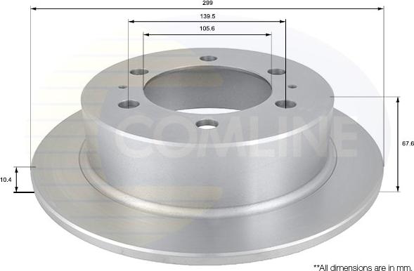 Comline ADC1016 - Тормозной диск autodnr.net