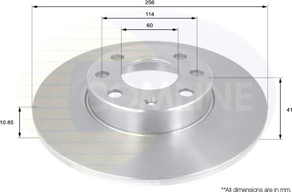 Comline ADC1120 - Гальмівний диск autocars.com.ua