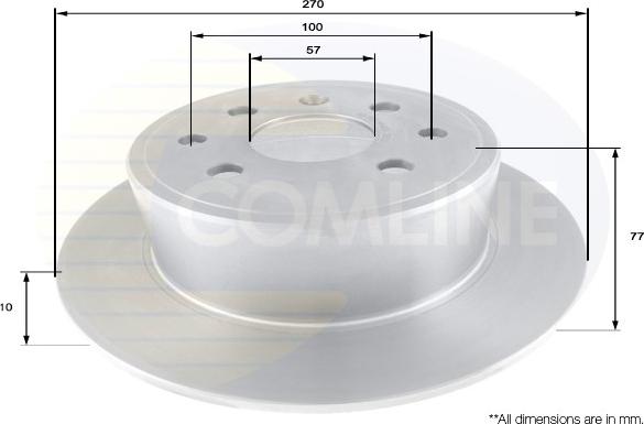 Comline ADC1126 - Гальмівний диск autocars.com.ua