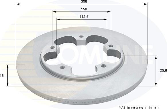 Comline ADC1268 - Тормозной диск autodnr.net