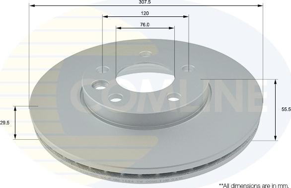 Comline ADC1451V - Тормозной диск avtokuzovplus.com.ua