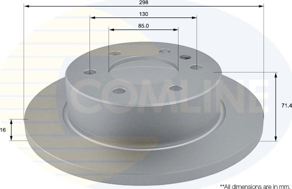 Comline ADC1639 - Гальмівний диск autocars.com.ua