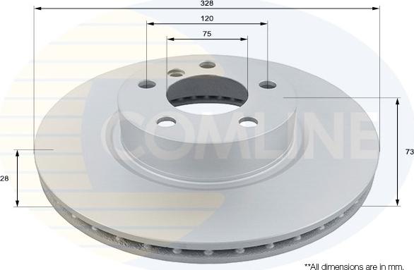 Comline ADC1779V - Гальмівний диск autocars.com.ua