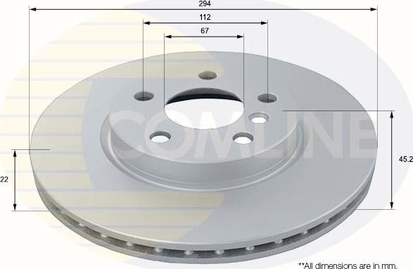 Comline ADC1792V - Гальмівний диск autocars.com.ua