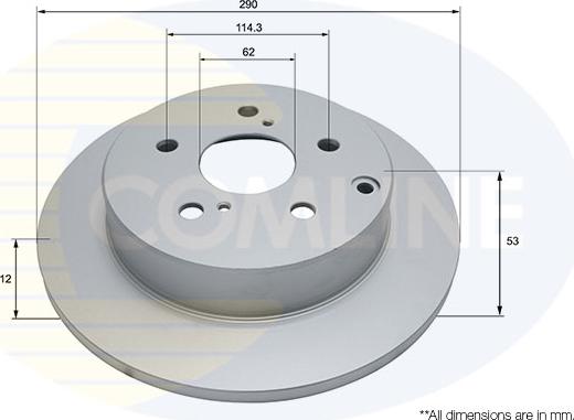 Comline ADC2806 - Гальмівний диск autocars.com.ua