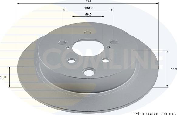 Comline ADC2912 - Тормозной диск avtokuzovplus.com.ua