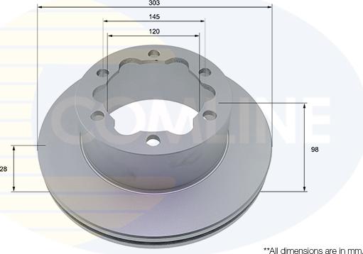 Comline ADC2999V - Гальмівний диск autocars.com.ua