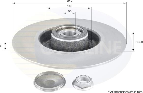 Comline ADC3010 - Гальмівний диск autocars.com.ua