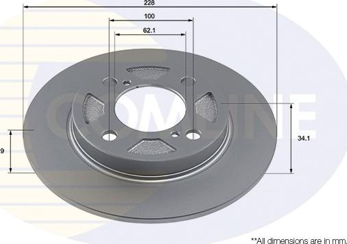 Comline ADC4048 - Гальмівний диск autocars.com.ua