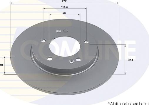 Comline ADC4064 - Гальмівний диск autocars.com.ua