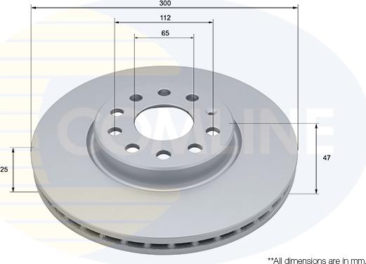 Comline ADC5309V - Гальмівний диск autocars.com.ua