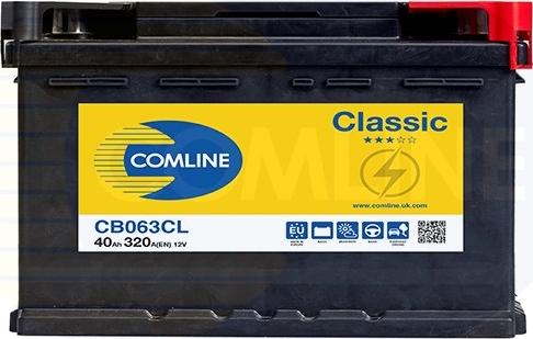 Comline CB063CL - Стартерна акумуляторна батарея, АКБ autocars.com.ua