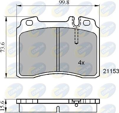 Comline CBP01006 - Тормозные колодки, дисковые, комплект autodnr.net