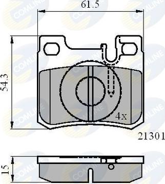 Comline CBP01067 - Тормозные колодки, дисковые, комплект autodnr.net