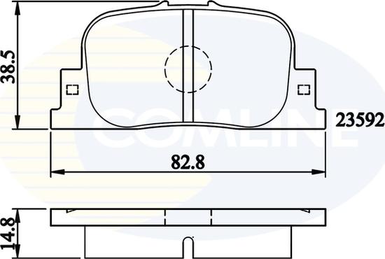 Comline CBP01172 - Гальмівні колодки, дискові гальма autocars.com.ua