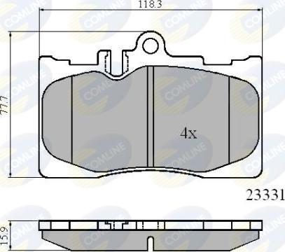 Comline CBP01211 - Гальмівні колодки, дискові гальма autocars.com.ua