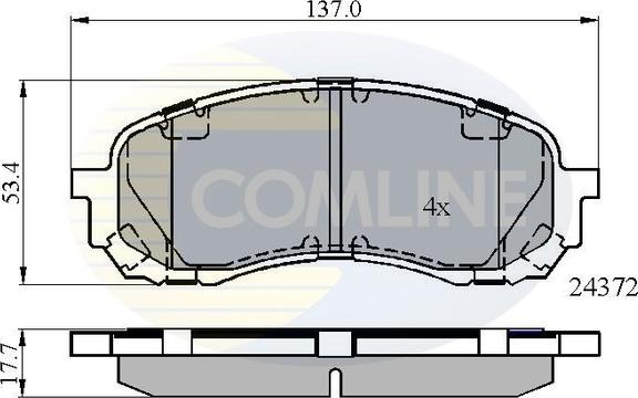 Comline CBP01778 - Тормозные колодки, дисковые, комплект autodnr.net