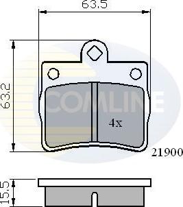 Comline CBP0220 - Тормозные колодки, дисковые, комплект avtokuzovplus.com.ua