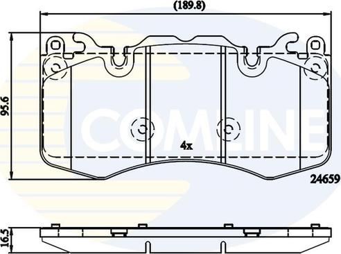 Comline CBP02211 - Тормозные колодки, дисковые, комплект autodnr.net