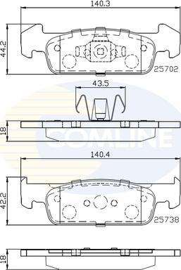 Comline CBP02223 - Гальмівні колодки, дискові гальма autocars.com.ua