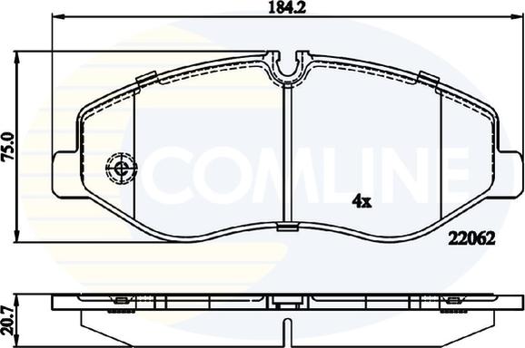 Comline CBP02317 - Тормозные колодки, дисковые, комплект avtokuzovplus.com.ua