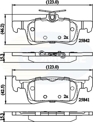 Comline CBP02335 - Тормозные колодки, дисковые, комплект autodnr.net