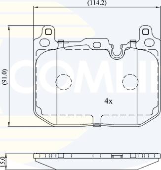 Comline CBP03170 - Тормозные колодки, дисковые, комплект avtokuzovplus.com.ua