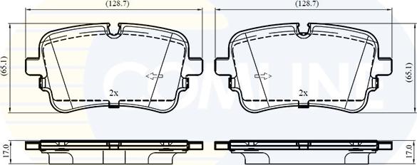 Comline CBP03414 - Тормозные колодки, дисковые, комплект autodnr.net