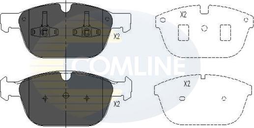 Comline CBP06069 - Тормозные колодки, дисковые, комплект avtokuzovplus.com.ua