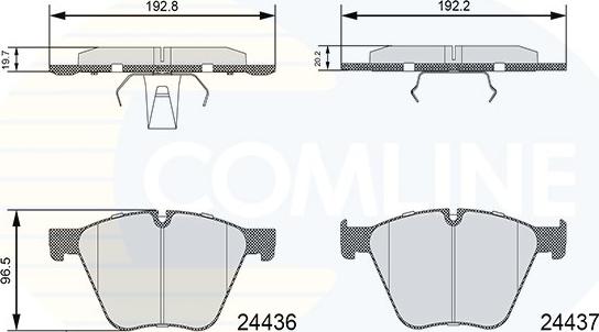 Comline CBP06111 - Тормозные колодки, дисковые, комплект avtokuzovplus.com.ua