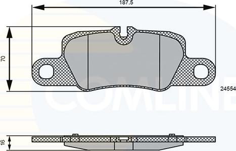 Comline CBP06123 - Гальмівні колодки, дискові гальма autocars.com.ua