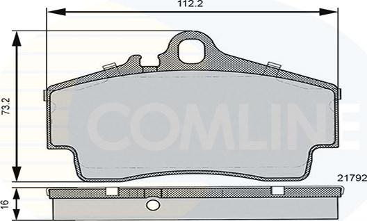 Comline CBP06130 - Гальмівні колодки, дискові гальма autocars.com.ua
