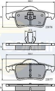 Comline CBP0729 - Тормозные колодки, дисковые, комплект autodnr.net