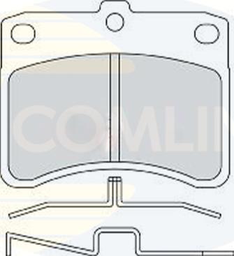 Comline CBP0770 - Гальмівні колодки, дискові гальма autocars.com.ua
