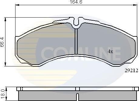 Comline CBP0909 - Гальмівні колодки, дискові гальма autocars.com.ua